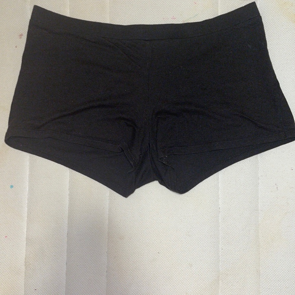 Joe boxer, booty short pajamas. All black, 60% cotton 40% polyester